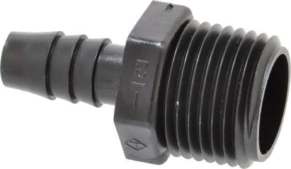 NewAge Industries - 3/8" Barb, 1/2 NPT, Multiple Barbed Tube Connector - Polyethylene, Male - Eagle Tool & Supply
