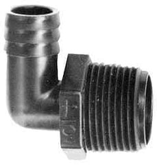 NewAge Industries - 3/8" Barb, 1/2 NPT, Multiple Barbed Tube Elbow - Polyethylene, Male - Eagle Tool & Supply