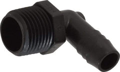 NewAge Industries - 1/2" Barb, 1/2 NPT, Multiple Barbed Tube Elbow - Polyethylene, Male - Eagle Tool & Supply