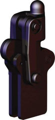De-Sta-Co - 1,574 Lb Holding Capacity, Vertical Handle, Manual Hold Down Toggle Clamp - 200° Bar Opening, Weldable Base, Oxide Finish, Forged Alloy Steel - Eagle Tool & Supply