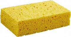 Boardwalk - 6" Long x 3-5/8" Wide x 1" Thick Cleansing Pad - Non-Abrasive, Yellow - Eagle Tool & Supply