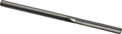 Hertel - 0.128" Solid Carbide 4 Flute Chucking Reamer - Straight Flute, 0.128" Straight Shank, 5/8" Flute Length, 2-1/4" OAL - Eagle Tool & Supply