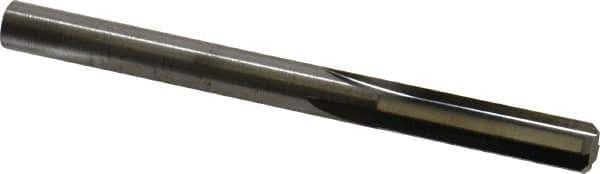 Hertel - 1/4" Solid Carbide 4 Flute Chucking Reamer - Straight Flute, 0.244" Straight Shank, 1" Flute Length, 3" OAL - Eagle Tool & Supply