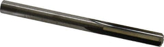 Hertel - 1/4" Solid Carbide 4 Flute Chucking Reamer - Straight Flute, 0.244" Straight Shank, 1" Flute Length, 3" OAL - Eagle Tool & Supply