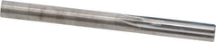 Hertel - 0.255" Solid Carbide 4 Flute Chucking Reamer - Straight Flute, 0.255" Straight Shank, 1" Flute Length, 3" OAL - Eagle Tool & Supply