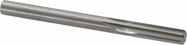 Hertel - 17/64" Solid Carbide 6 Flute Chucking Reamer - Straight Flute, Straight Shank, 1-1/8" Flute Length, 3-1/4" OAL - Eagle Tool & Supply