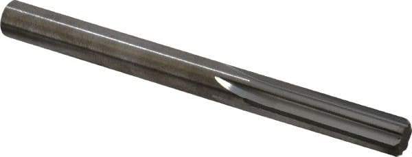 Hertel - 19/64" Solid Carbide 6 Flute Chucking Reamer - Straight Flute, Straight Shank, 1-1/8" Flute Length, 3-1/4" OAL - Eagle Tool & Supply