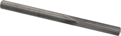 Hertel - #1 Solid Carbide 4 Flute Chucking Reamer - Straight Flute, Straight Shank, 1" Flute Length, 3" OAL - Eagle Tool & Supply