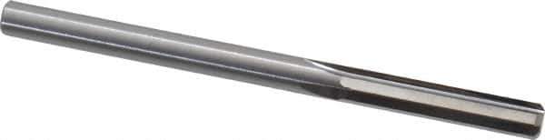 Hertel - #6 Solid Carbide 4 Flute Chucking Reamer - Straight Flute, Straight Shank, 1" Flute Length, 3" OAL - Eagle Tool & Supply