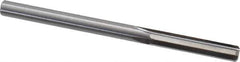 Hertel - #6 Solid Carbide 4 Flute Chucking Reamer - Straight Flute, Straight Shank, 1" Flute Length, 3" OAL - Eagle Tool & Supply