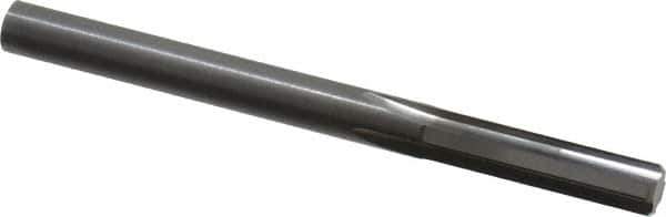 Hertel - Letter D Solid Carbide 4 Flute Chucking Reamer - Straight Flute, Straight Shank, 1" Flute Length, 3" OAL - Eagle Tool & Supply