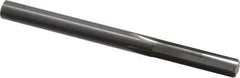 Hertel - Letter D Solid Carbide 4 Flute Chucking Reamer - Straight Flute, Straight Shank, 1" Flute Length, 3" OAL - Eagle Tool & Supply