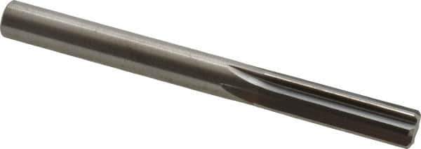 Hertel - Letter Q Solid Carbide 6 Flute Chucking Reamer - Straight Flute, Straight Shank, 1-1/4" Flute Length, 3-1/2" OAL - Eagle Tool & Supply