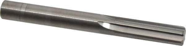Hertel - Letter V Solid Carbide 6 Flute Chucking Reamer - Straight Flute, Straight Shank, 1-1/4" Flute Length, 3-1/2" OAL - Eagle Tool & Supply
