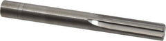 Hertel - Letter V Solid Carbide 6 Flute Chucking Reamer - Straight Flute, Straight Shank, 1-1/4" Flute Length, 3-1/2" OAL - Eagle Tool & Supply