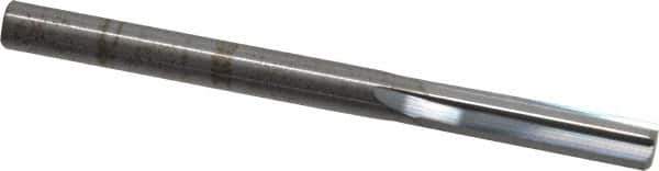 Hertel - 6mm Solid Carbide 4 Flute Chucking Reamer - Straight Flute, Straight Shank, 1" Flute Length, 3" OAL - Eagle Tool & Supply