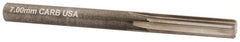 Hertel - 7mm Solid Carbide 6 Flute Chucking Reamer - Eagle Tool & Supply