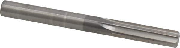 Hertel - 8mm Solid Carbide 6 Flute Chucking Reamer - Straight Flute, Straight Shank, 1-1/8" Flute Length, 3-1/4" OAL - Eagle Tool & Supply