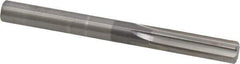 Hertel - 8mm Solid Carbide 6 Flute Chucking Reamer - Straight Flute, Straight Shank, 1-1/8" Flute Length, 3-1/4" OAL - Eagle Tool & Supply