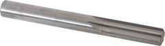 Hertel - 11mm Solid Carbide 6 Flute Chucking Reamer - Straight Flute, Straight Shank, 1-3/8" Flute Length, 4" OAL - Eagle Tool & Supply