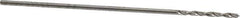 Hertel - #70 118° Solid Carbide Jobber Drill - Bright Finish, Right Hand Cut, Spiral Flute, Straight Shank, 1" OAL, Standard Point - Eagle Tool & Supply