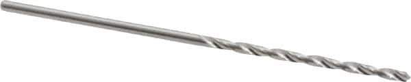 Hertel - #58 118° Solid Carbide Jobber Drill - Bright Finish, Right Hand Cut, Spiral Flute, Straight Shank, 1-1/2" OAL, Standard Point - Eagle Tool & Supply