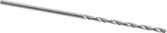 Hertel - #58 118° Solid Carbide Jobber Drill - Bright Finish, Right Hand Cut, Spiral Flute, Straight Shank, 1-1/2" OAL, Standard Point - Eagle Tool & Supply