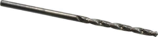 Hertel - 1/16" 118° Solid Carbide Jobber Drill - Bright Finish, Right Hand Cut, Spiral Flute, Straight Shank, 1-1/2" OAL, Standard Point - Eagle Tool & Supply