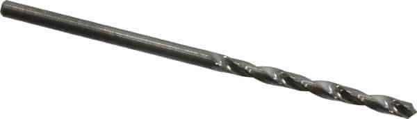 Hertel - #49 118° Solid Carbide Jobber Drill - Bright Finish, Right Hand Cut, Spiral Flute, Straight Shank, 1-3/4" OAL, Standard Point - Eagle Tool & Supply