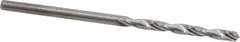 Hertel - #45 118° Solid Carbide Jobber Drill - Bright Finish, Right Hand Cut, Spiral Flute, Straight Shank, 1-3/4" OAL, Standard Point - Eagle Tool & Supply