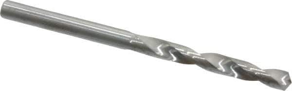 Hertel - #20 118° Solid Carbide Jobber Drill - Bright Finish, Right Hand Cut, Spiral Flute, Straight Shank, 2-1/2" OAL, Standard Point - Eagle Tool & Supply