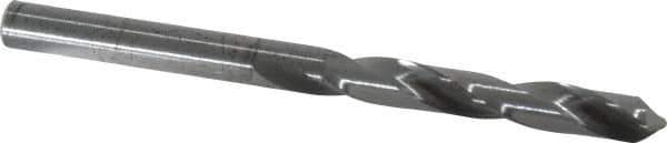 Hertel - #2 118° Solid Carbide Jobber Drill - Bright Finish, Right Hand Cut, Spiral Flute, Straight Shank, 3" OAL, Standard Point - Eagle Tool & Supply