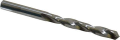 Hertel - Letter D 118° Solid Carbide Jobber Drill - Bright Finish, Right Hand Cut, Spiral Flute, Straight Shank, 3-1/4" OAL, Standard Point - Eagle Tool & Supply
