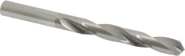 Hertel - Letter O 118° Solid Carbide Jobber Drill - Bright Finish, Right Hand Cut, Spiral Flute, Straight Shank, 3-3/4" OAL, Standard Point - Eagle Tool & Supply