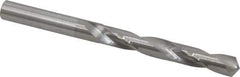 Hertel - 21/64" 118° Solid Carbide Jobber Drill - Bright Finish, Right Hand Cut, Spiral Flute, Straight Shank, 4" OAL, Standard Point - Eagle Tool & Supply