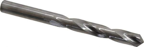 Hertel - Letter X 118° Solid Carbide Jobber Drill - Bright Finish, Right Hand Cut, Spiral Flute, Straight Shank, 4-1/2" OAL, Standard Point - Eagle Tool & Supply