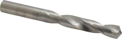 Hertel - 1/2" 118° Solid Carbide Jobber Drill - Bright Finish, Right Hand Cut, Spiral Flute, Straight Shank, 4-3/4" OAL, Standard Point - Eagle Tool & Supply