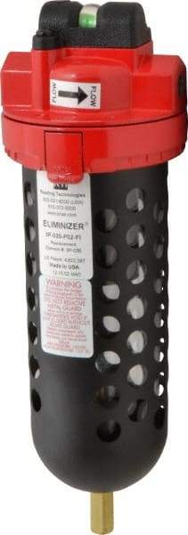 RTI Eliminizer - 1/4" 35 CFM Air Dryer/Filter Unit - Polycarbonate, 11-1/2" High x 3-3/4" Diam - Eagle Tool & Supply