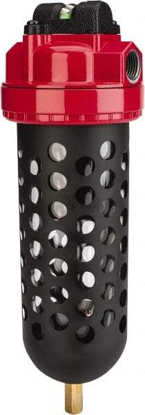 RTI Eliminizer - 1/2" 35 CFM Air Dryer/Filter Unit - Polycarbonate, 11-1/2" High x 3-3/4" Diam - Eagle Tool & Supply
