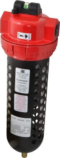 RTI Eliminizer - 3/4" 90 CFM Air Dryer/Filter Unit - Polycarbonate, 15-1/2" High x 5" Diam - Eagle Tool & Supply