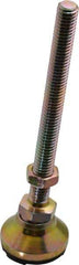 Gibraltar - 3/8-16 Bolt Thread, Studded Pivotal Stud Mount Leveling Pad & Mount - 3,750 Max Lb Capacity, 1-1/4" Base Diam - Eagle Tool & Supply