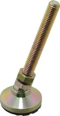 Gibraltar - 1/2-13 Bolt Thread, Studded Pivotal Stud Mount Leveling Pad & Mount - 5,000 Max Lb Capacity, 1-7/8" Base Diam - Eagle Tool & Supply