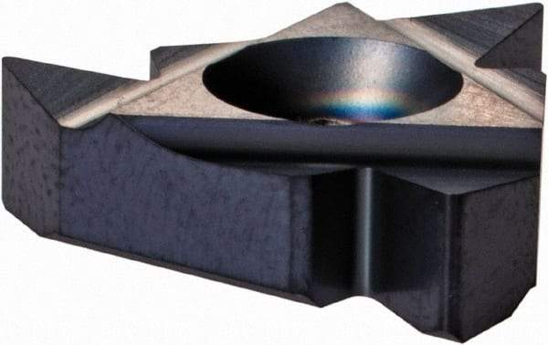Iscar - 22ER External Right Hand 7-5 Partial Profile 60° Laydown Threading Insert - Grade IC908, TiN/TiAlN Coated Carbide, 12.7mm Inscribed Circle - Eagle Tool & Supply