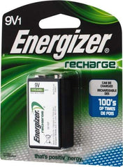 Energizer - Size 9V, NiMH, Standard Battery - 9 Volts, Miniature Snap Terminal - Eagle Tool & Supply