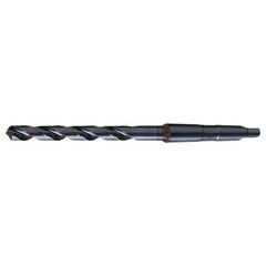 1 RHS / RHC HSS 118 Degree Radial Point General Purpose Taper Shank Drill - Steam Oxide - Exact Industrial Supply