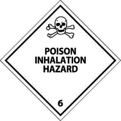NMC - Poison Inhalation Hazard Shipping Label - 4" High x 4" Wide - Eagle Tool & Supply