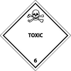 NMC - Toxic DOT Shipping Label - 4" High x 4" Wide - Eagle Tool & Supply