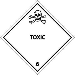 NMC - Toxic DOT Shipping Label - 4" High x 4" Wide - Eagle Tool & Supply