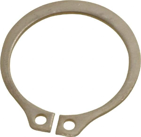 Rotor Clip - 23.88mm Groove Diam, 1" Shaft Diam, Passivated Stainless Steel, Snap External Retaining Rings - 0.046" Groove Width, 0.03" Groove Depth, 0.042" Ring Thickness, Grade 15-7 Grade 632 - Eagle Tool & Supply