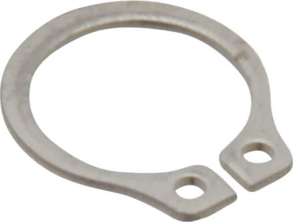 Rotor Clip - 8.94mm Groove Diam, 3/8" Shaft Diam, Passivated Stainless Steel, Snap External Retaining Rings - 0.029" Groove Width, 0.012" Groove Depth, 0.025" Ring Thickness, Grade 15-7 Grade 632 - Eagle Tool & Supply